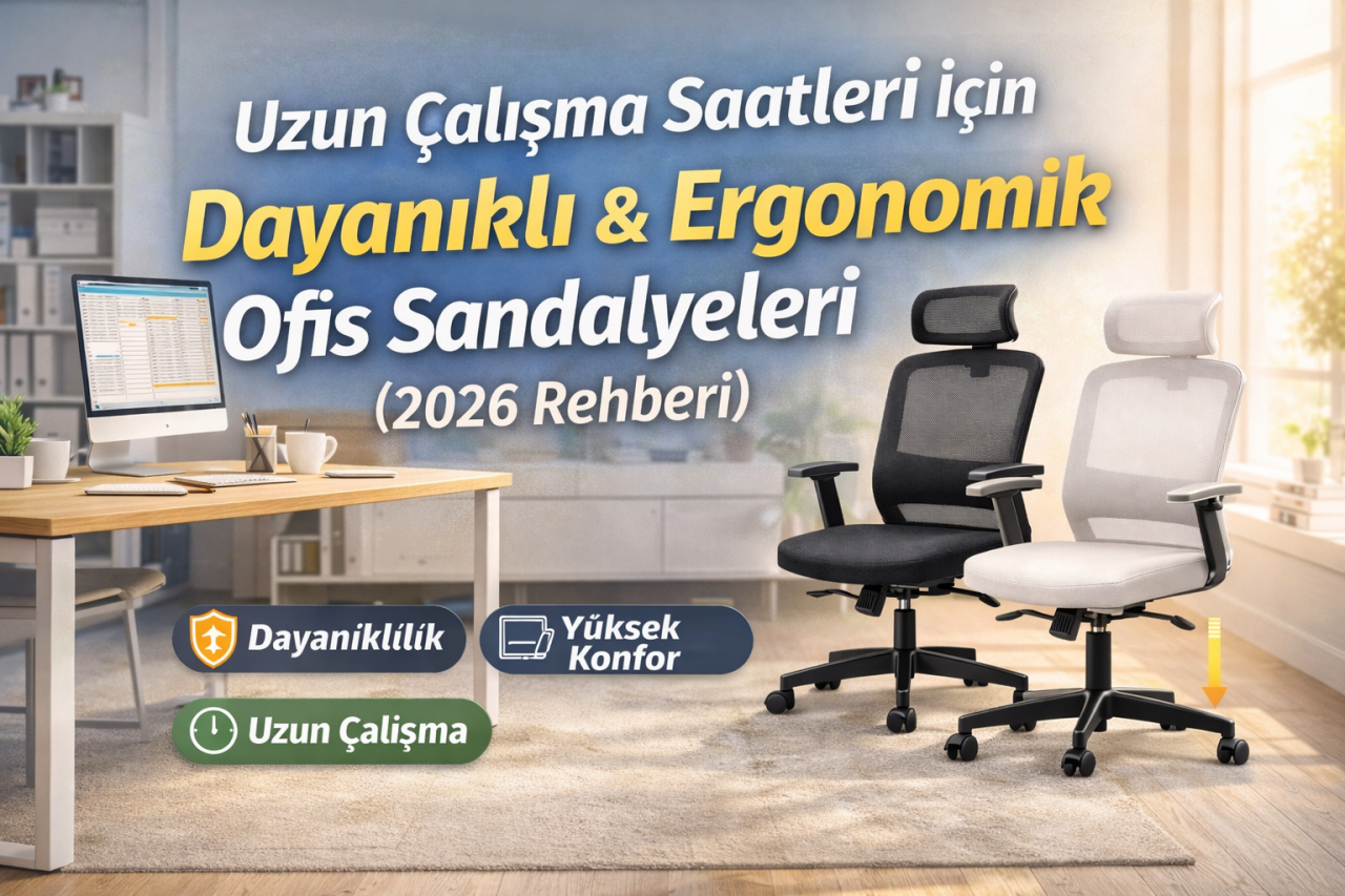 Uzun Çalışma Saatleri İçin Dayanıklı Ofis Sandalyeleri Nasıl Seçilir?