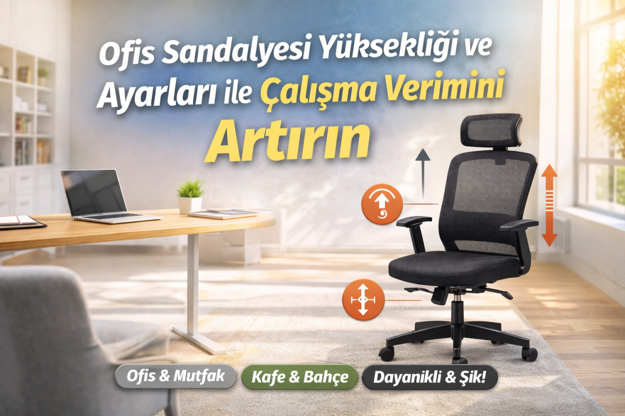 Ofis Sandalyesi Yüksekliği ve Ayarları ile Çalışma Verimini Artırın