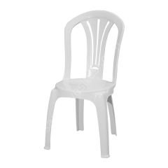 New Kolsuz Plastik Sandalye Beyaz