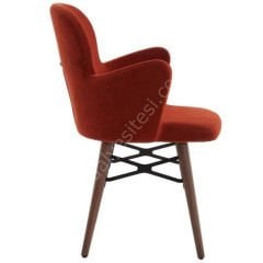 Prima Ahşap Sandalye Kremit