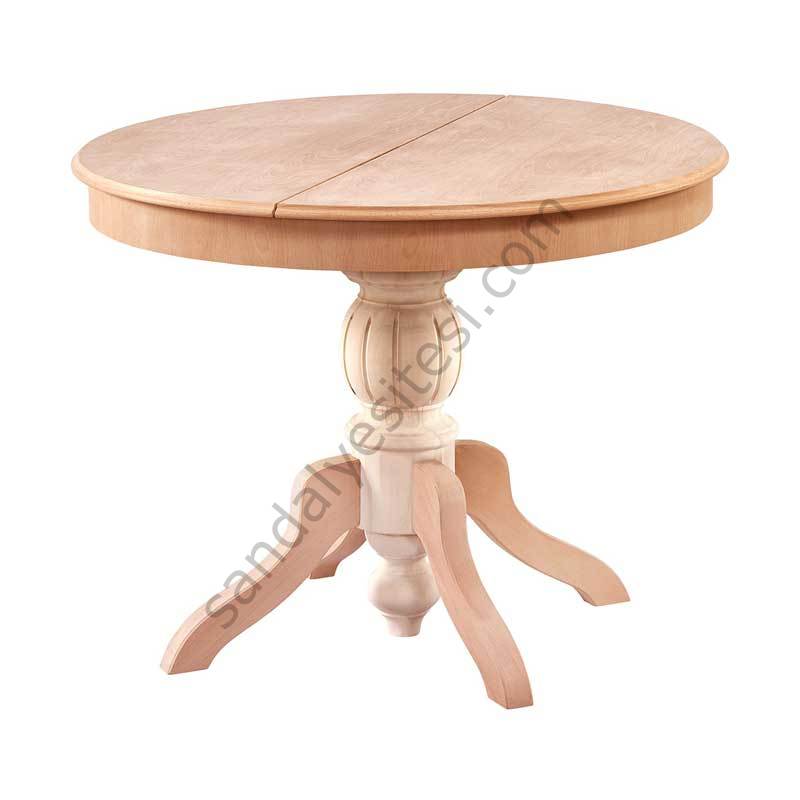 Ham 100'lük Açılır Yuvarlak Baba Ahşap Masa