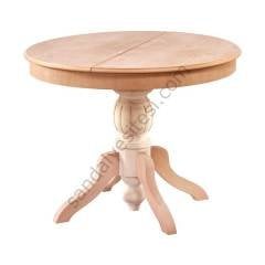 Ham 100'lük Açılır Yuvarlak Baba Ahşap Masa