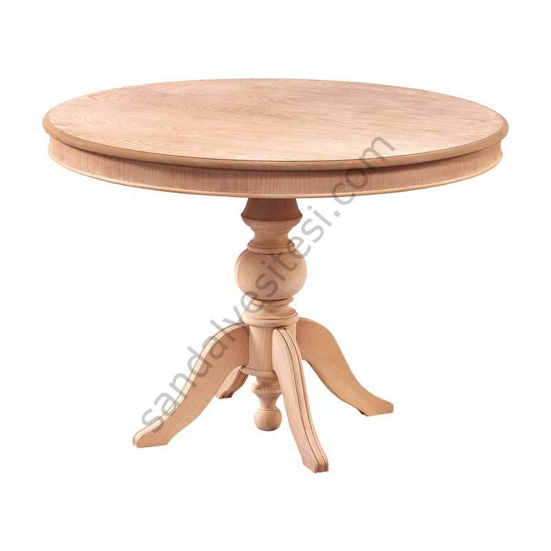 Ham 110'luk Sabit Baba Ahşap Masa