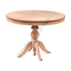 Ham 110'luk Sabit Baba Ahşap Masa