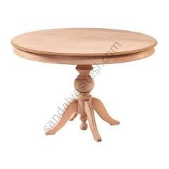 Ham 120'lik Sabit Baba Ahşap Masa