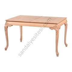 Ham 140'lık Bombeli Oymalı Yemek Masası