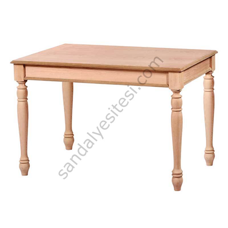 Ham 140'luk Sabit Tornalı Ahşap Masa