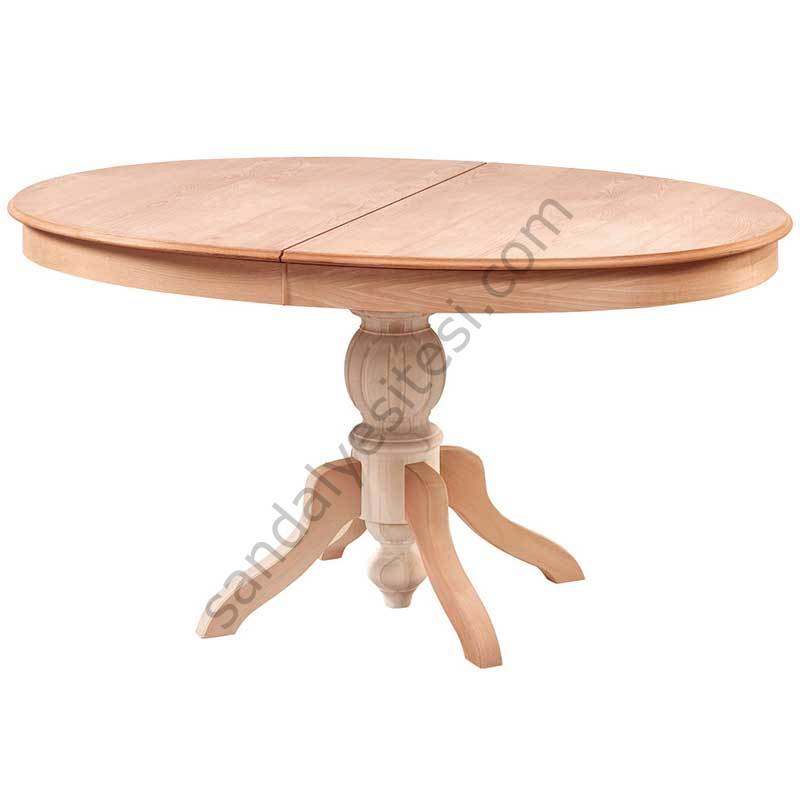 Ham 150'lik Açılır Oval Baba Ahşap Masa