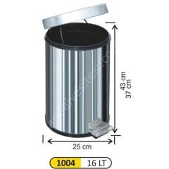 16 Litre Pedallı Çöp Kovası
