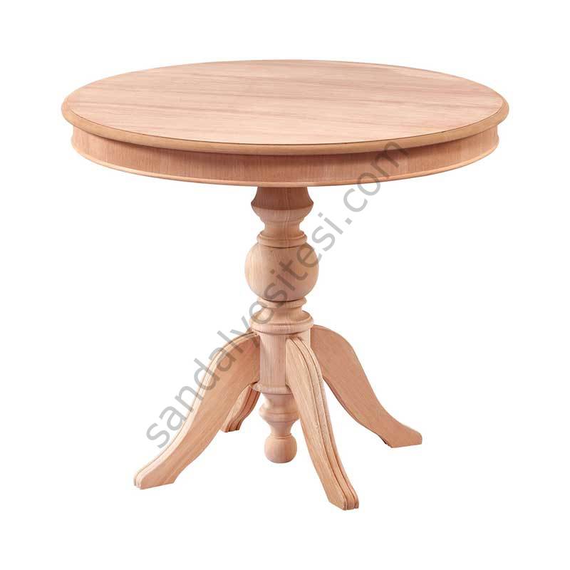 Ham 90'lık Sabit Baba Ahşap Masa