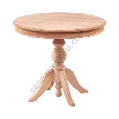 Ham 90'lık Sabit Baba Ahşap Masa