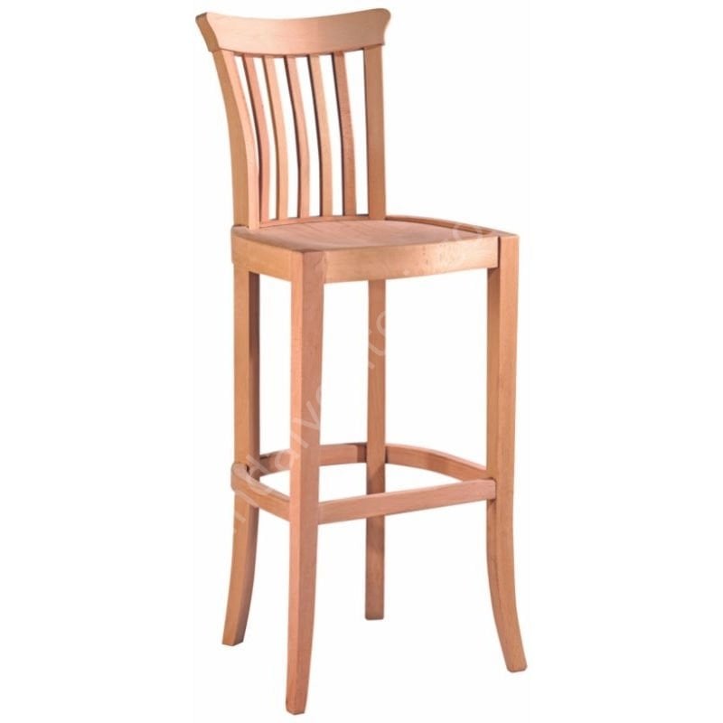 Ham Ahşap Bar Sandalyesi 001