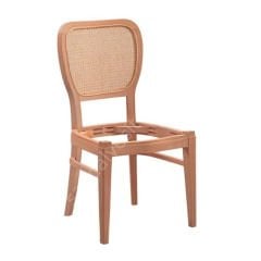 Raquel Hazeranlı Döşemeli Ham Ahşap Sandalye