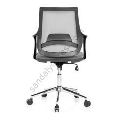 Regal Krom Ayaklı Çalışma Koltuğu Gri