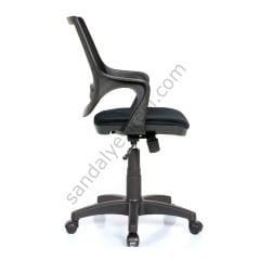 Regal Plastik Ayaklı Çalışma Koltuğu Siyah