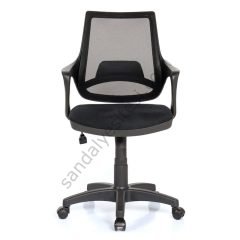 Regal Plastik Ayaklı Çalışma Koltuğu Siyah