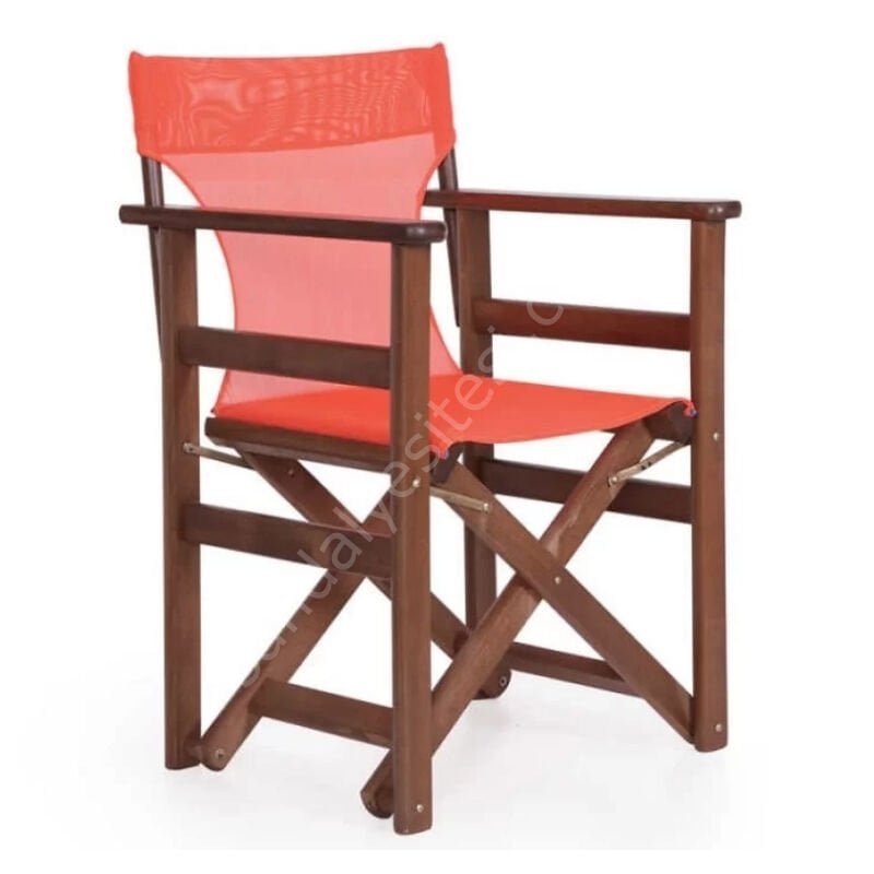 Rejisör Katlanabilir Ahşap Sandalye