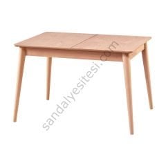 Ham Kayın Retro Açılır Ahşap Masa 120'lik