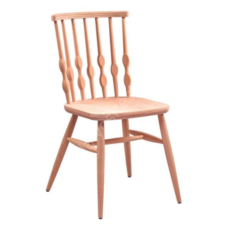 Ham Kolsuz Boncuk Ahşap Sandalye