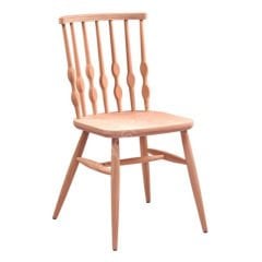 Ham Kolsuz Boncuk Ahşap Sandalye