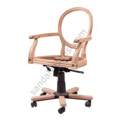 Ham Madalyon Dönerli Ahşap Müdür Koltuğu