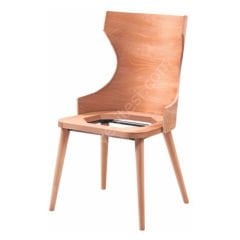 Ham Papel Kulaklı Ahşap Sandalye