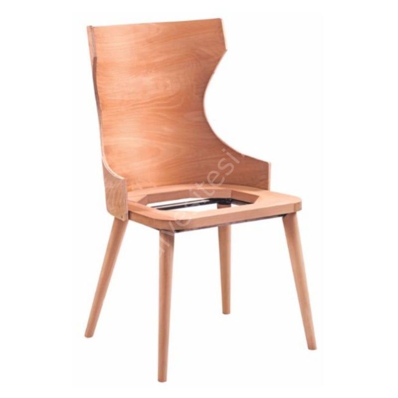 Ham Papel Kulaklı Ahşap Sandalye