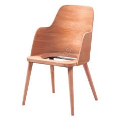 Ham Papel Lup Kollu Ahşap Sandalye