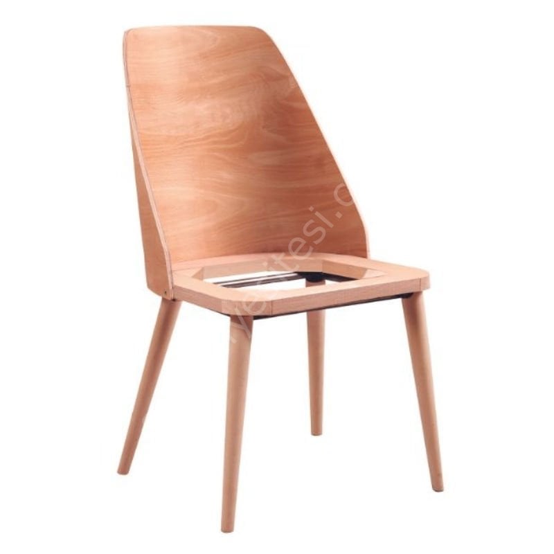 Ham Papel Yarmalı Ahşap Sandalye