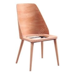 Ham Papel Yarmalı Ahşap Sandalye