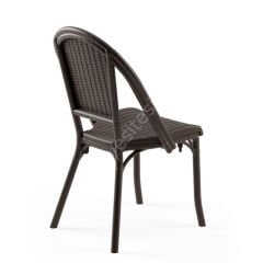 Flash Rattan Görünümlü Plastik Sandalye Venge