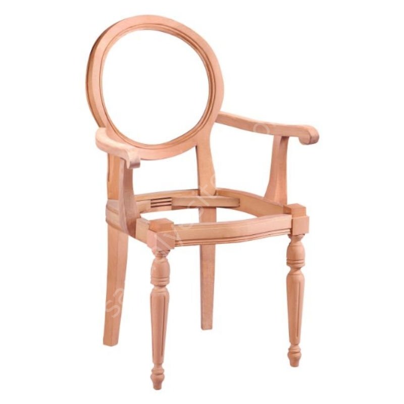 Aras Ham Kollu Ahşap Sandalye