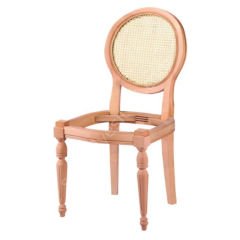 Aras Hasırlı Ham Ahşap Sandalye