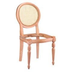 Aras Hasırlı Ham Ahşap Sandalye