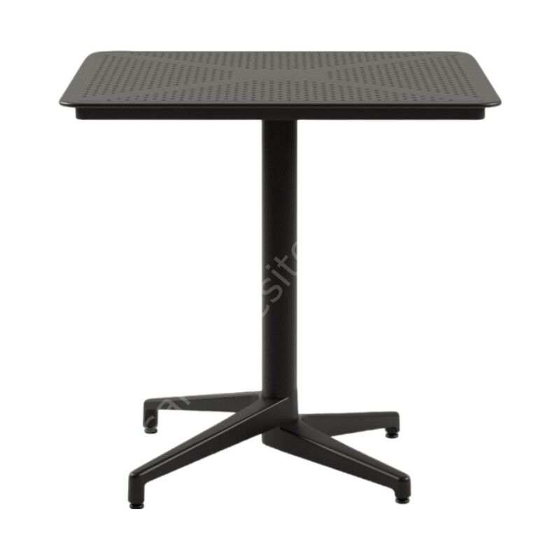 Moon PP 80x80 Kafe Masası Siyah