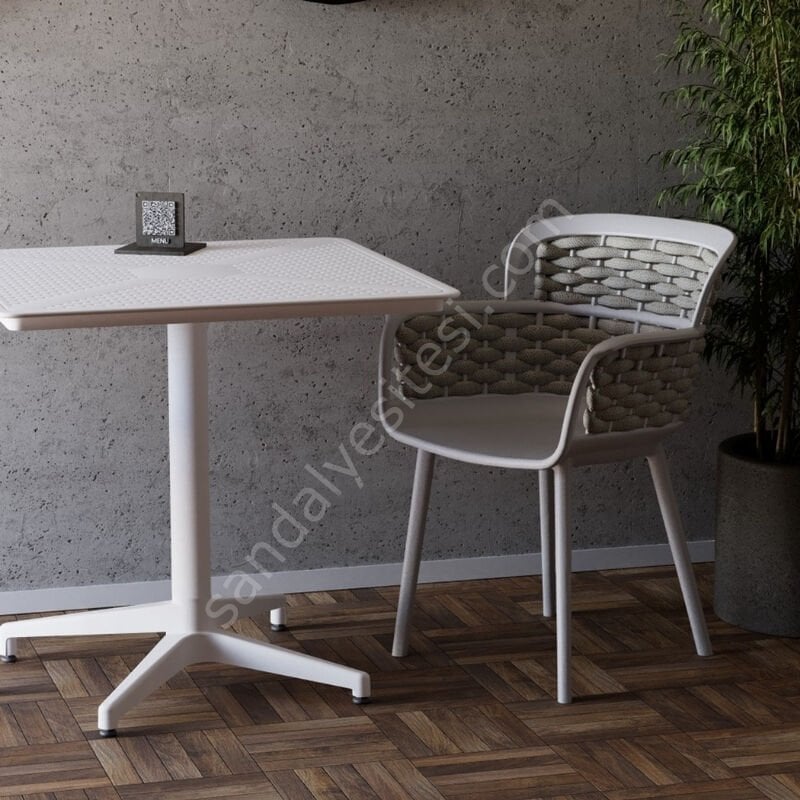 Moon PP 70x70 Katlanır Kafe Masası