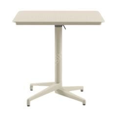 Moon PP 80x80 Katlanır Kafe Masası Bej