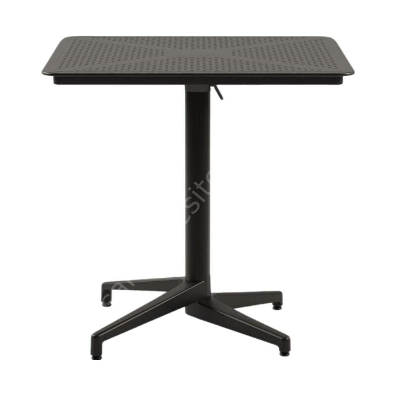 Moon PP 80x80 Katlanır Kafe Masası Siyah