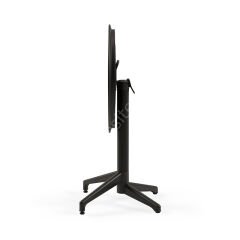 Moon PP 60 Çap Katlanır Kafe Masası Siyah