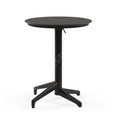 Moon PP 60 Çap Katlanır Kafe Masası Siyah