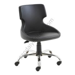 Sude Krom Ayaklı Çalışma Koltuğu