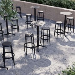 Moon PP 60 Çap Katlanır Bar Masası