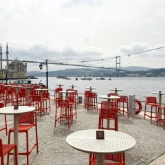 Moon PP 60 Çap Katlanır Bar Masası