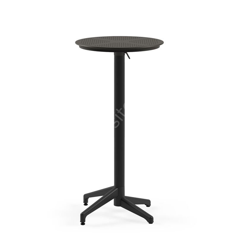 Moon PP 60 Çap Katlanır Bar Masası Siyah