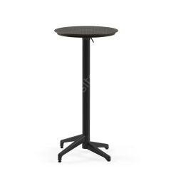 Moon PP 60 Çap Katlanır Bar Masası Siyah