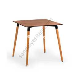 Jasmin Ahşap Masa Venge 90x90