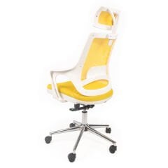Regal Başlıklı Çalışma Koltuğu Sarı