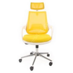 Regal Başlıklı Çalışma Koltuğu Sarı