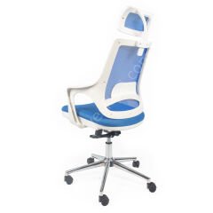 Regal Başlıklı Çalışma Koltuğu Mavi