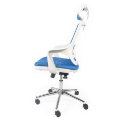 Regal Başlıklı Çalışma Koltuğu Mavi